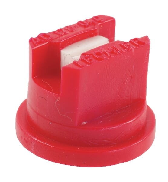 Rozpylacz płaskostrumieniowy AD 120° 04 czerwony ceramiczny Lechler