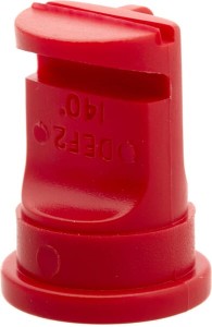 Rozpylacz płaskostrumieniowy szerokokątny DEF 140° 02 czerwony z tworzywa sztucznego ASJ