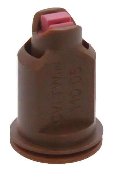 Rozpylacz eżektorowy dwustrumieniowy CVI TWIN 110° 05 brązowy ceramiczny Albuz