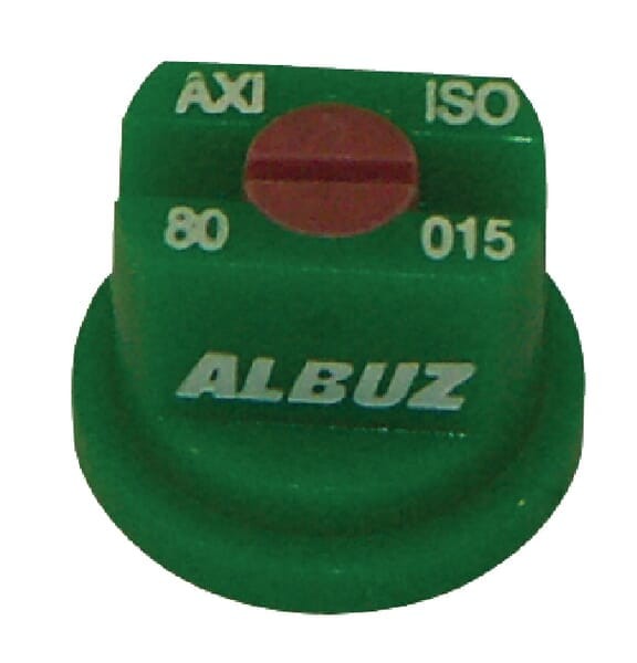 Rozpylacz płaskostrumieniowy AXI 80° 015 zielony ceramiczny Albuz