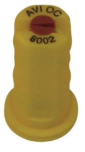 Rozpylacz eżektorowy brzegowy AVI OC 80° 02 żółty ceramiczny Albuz