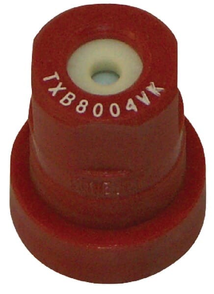 Rozpylacz wirowy o pustym stożku TXB 80° 04 czerwony ceramiczny TeeJet
