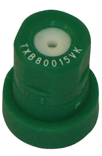 Rozpylacz wirowy o pustym stożku TXB 80° 015 zielony ceramiczny TeeJet