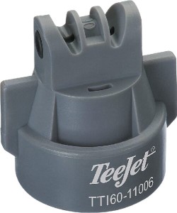 Rozpylacz eżektorowy dwustrumieniowy TTI 60° 06 szary z tworzywa sztucznego TeeJet