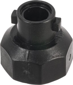 Adapter pokrywki dyszy, gwint, bagnet, czarny, Arag