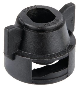 Kołpak rozpylacza Bayonet z uszczelką, czarny