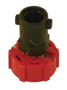Adapter pokrywki dyszy, bagnet, gwint, czarny, TeeJet