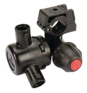 Uchwyt dyszy QJ potrójny do rury 20 mm/7
