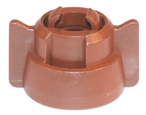 Pokrywka dyszy, bagnet, SW10/8, brązowy, z uszczelką, 25 szt., Arag