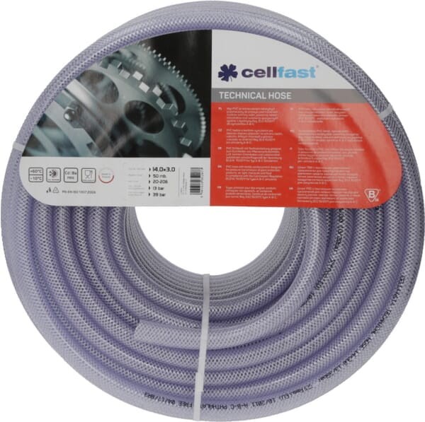 Wąż techniczny PCW Cellfast, T10 6 x 10 mm