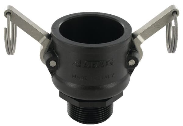 Gniazdo Camlock typ B PP Arag, gwint zew. 1 1/2"-1 1/4"