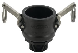 Gniazdo Camlock typ B PP Arag, gwint zew. 1 1/2"-1 1/4"