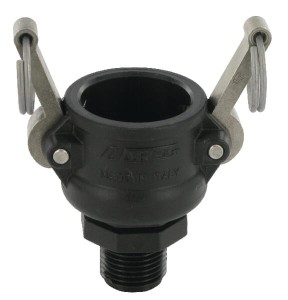 Gniazdo Camlock typ B PP Arag, gwint zew. 3/4"-1/2"