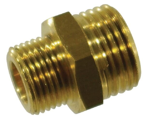 Nypel podwójny mosiądz Braglia, 3/8"-1/2"