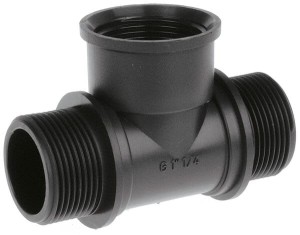 Trójnik 1 1/2" gwint zew. / gwint wew.