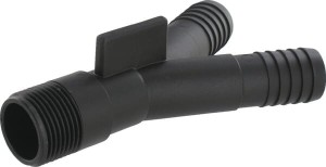 Rozgałęziacz 45° + tuleja 2x25 mm / 1x1"
