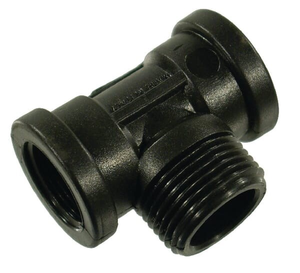 Trójnik 2 x gwint wew. 3/4" + 1 x gwint zew. 1"