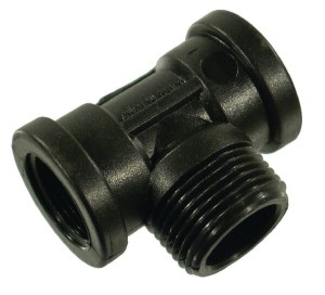 Trójnik 2 x gwint wew. 3/4" + 1 x gwint zew. 1"
