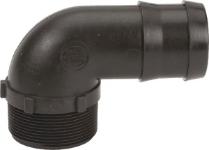 Końcówka węża 2" gwint zewn. NPT x 2" 90°