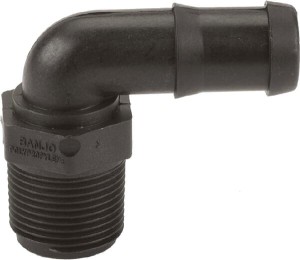 Końcówka węża 3/4" gwint zewn. NPT x 3/4" 90°