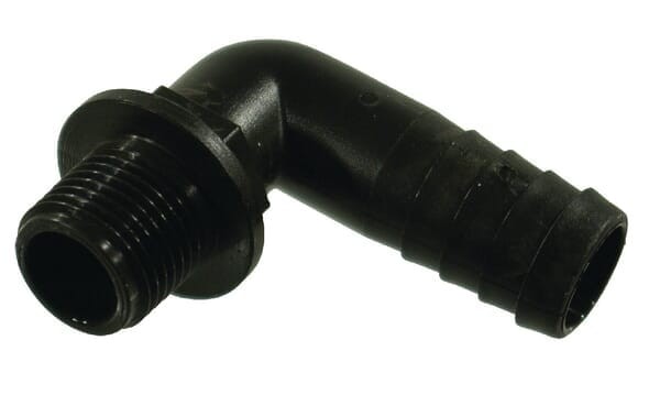 Przyłącze węża 90° gwint zew. Arag, 20 mm 1/2"