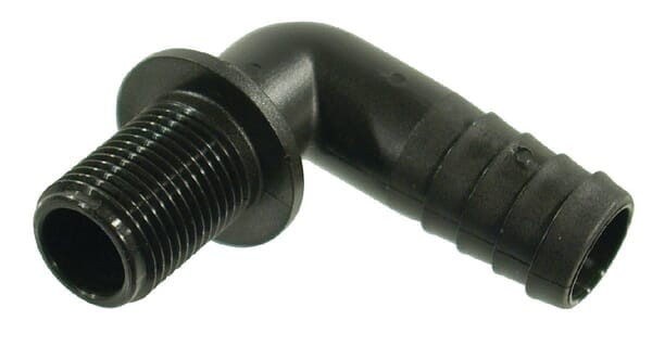 Przyłącze węża 90° gwint zew. Arag, 20 mm 1/2"