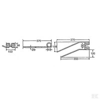 Zęby sprężyste lewe org. Fella | poltechparts.pl
