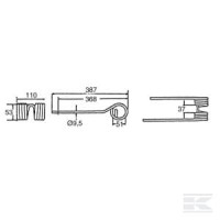 Zęby sprężyste RD Kuhn  58740700KR | poltechparts.pl