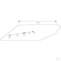 Dłuto lemiesza, prawe B2SP Lemken 3364150 | poltechparts.pl