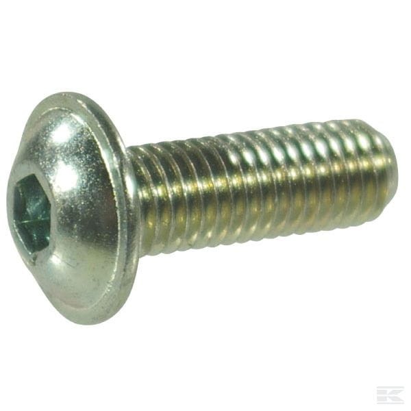 Wkręt grzybkowy z kołnierzem kl. 10.9 ocynk Kramp, M6 x 50 mm (25szt) - ISO7380ULF650109 - Sklep rolniczy PoltechParts