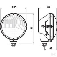 Reflektor ciągnikowy plastikowy, lewy | poltechparts.pl