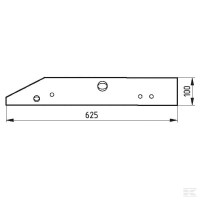 Zgarniak XL, Płoza długa lewa  506094605 Overum - 506094605 - Sklep rolniczy PoltechParts
