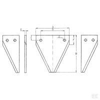Nożyk kosy ząbkowany, 3 mm, otwór 6 mm D4… | poltechparts.pl