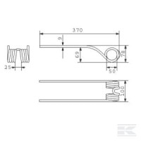 Zęby sprężyste org. DEUTZ-FAHR  VF16620057… | poltechparts.pl