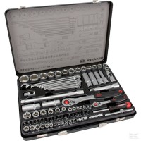 Zestaw kluczy nasadowych 1/4” + 1/2 82 el… | poltechparts.pl