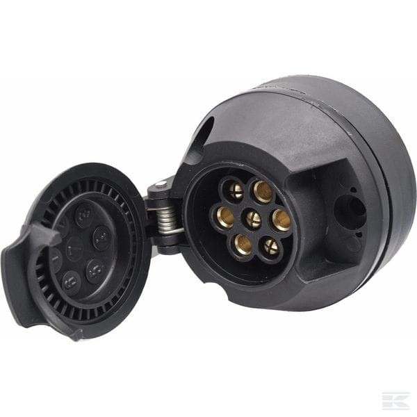 Gniazdo 7-biegunowe, plastik