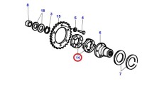 Element sprzęgła LA322701550 | poltechparts.pl