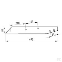 Płoza tylna Unia, lewa PO739 1116740010 | poltechparts.pl
