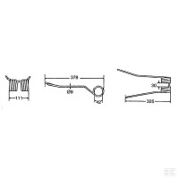Zęby sprężyste lewe PZ VGPZ225KR | poltechparts.pl