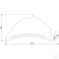 Nóż rotora prasy, 360 x 180 x 5, pasuje do… | poltechparts.pl