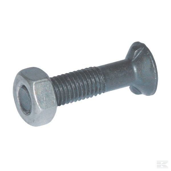 Śruba płużna 2-noskowa DIN11014, M12 x 40 mm kl. 8.8 z nakrętką 