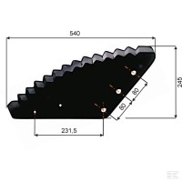 Nóż paszowozu AGM FM01194 | poltechparts.pl