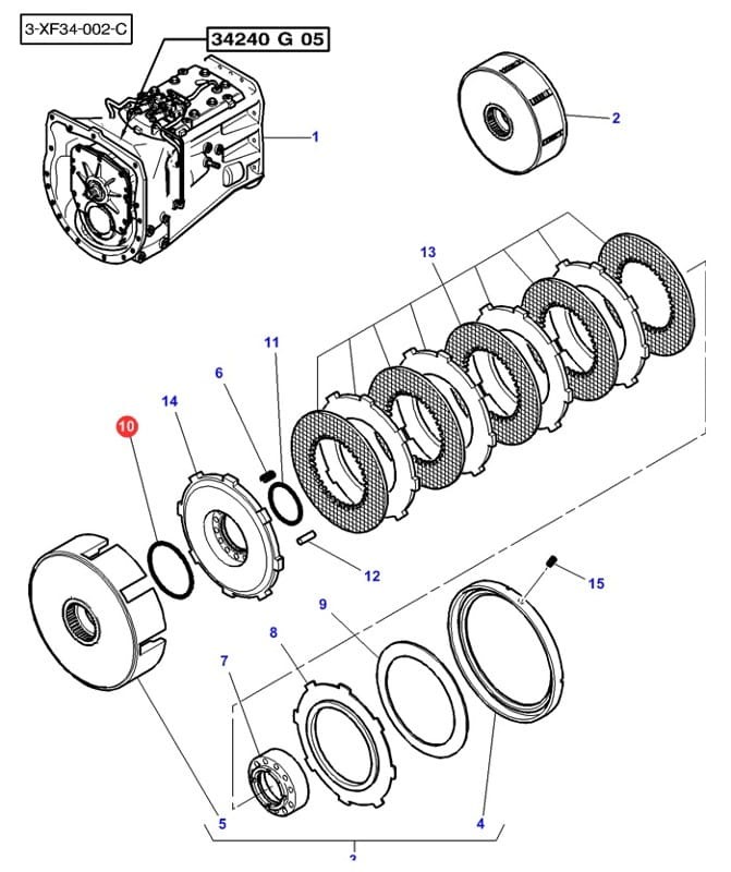 Pierścień oring 82 x2,6 mm 3815651M1