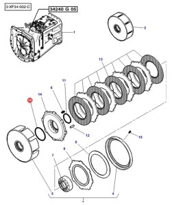 Pierścień oring 82 x2,6 mm 3815651M1