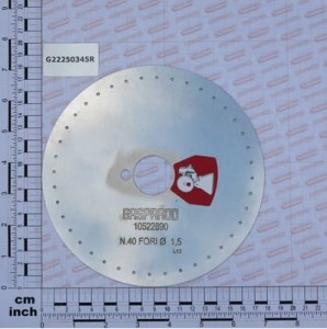 Tarcza wysiewająca 40 otw. 1,5 mm GASPARDO G22250345R
