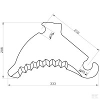 Nóż do prasy do below. Krone SM06735 | poltechparts.pl