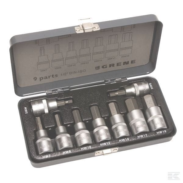 Zestaw kluczy imbusowych 1/2” 9 ele. | poltechparts.pl