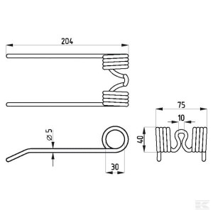 Palce podbierające, pasuje do Claas 0008072972KR